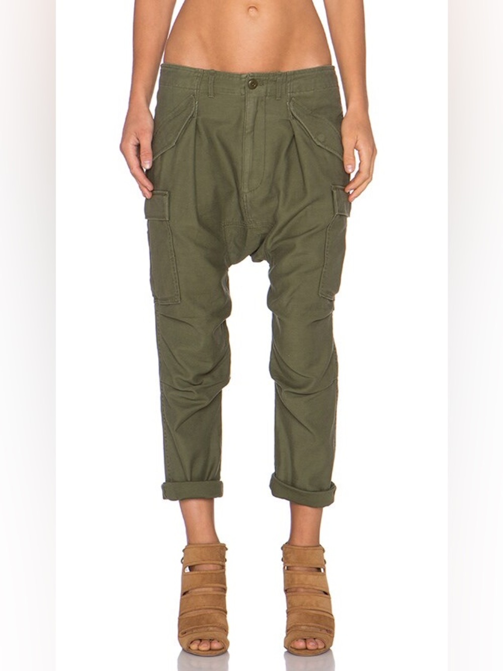 NLST Olive Cargo Harem Pants